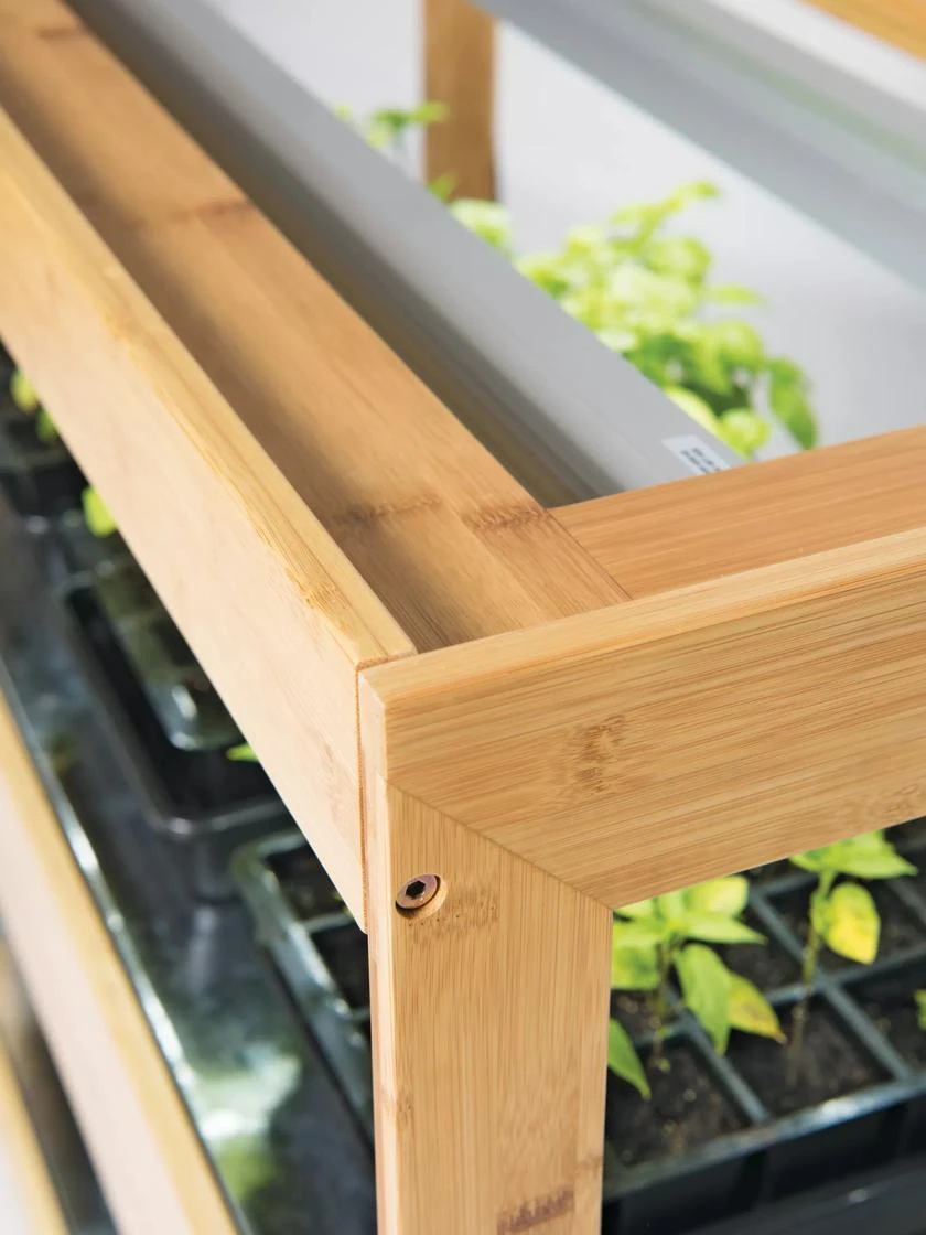 Bamboo LED Grow Light Garden For Succulents And Seeds - Image 5