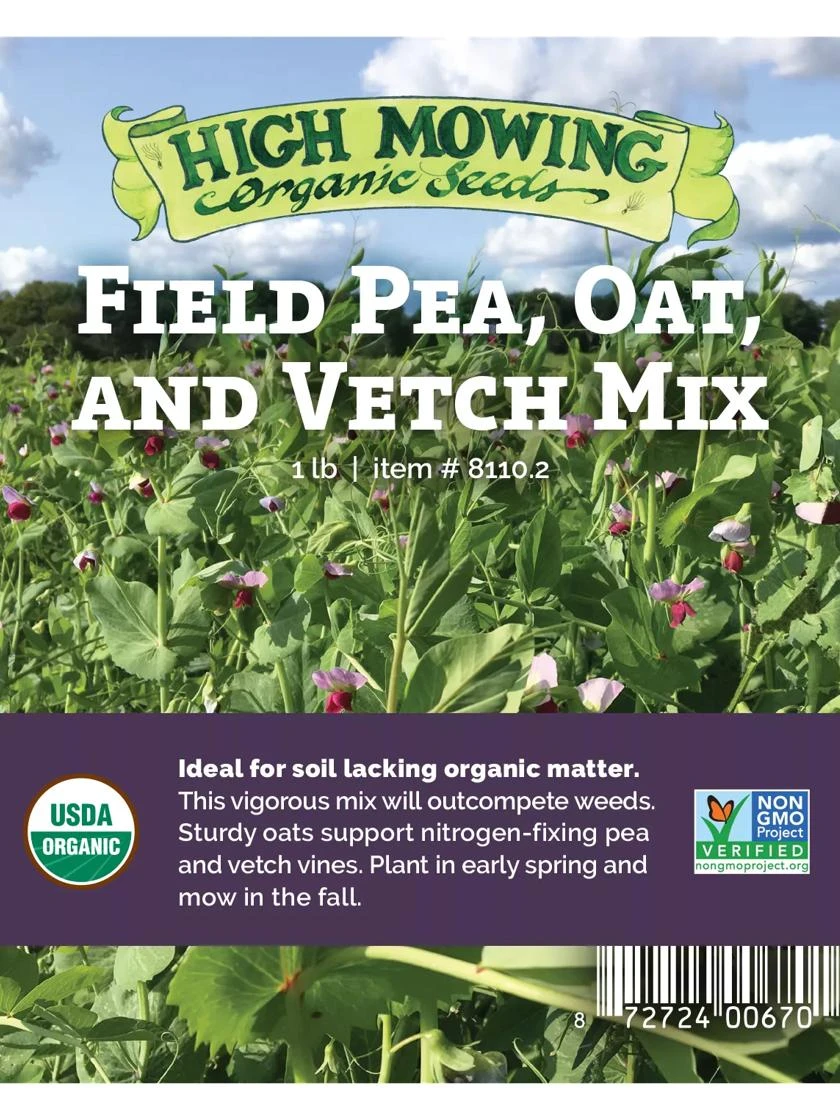 Field Peas, Oats And Vetch Mix Organic Seeds - Image 2