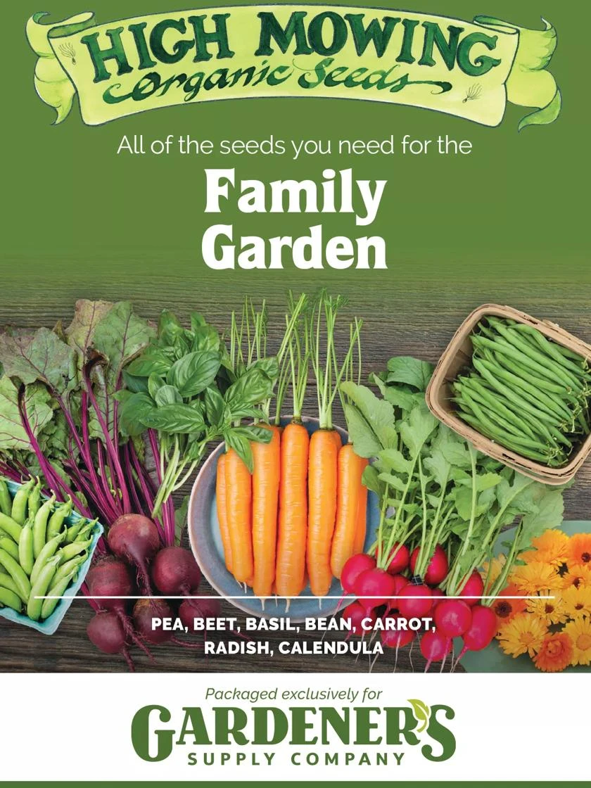 Family Garden Organic Seed Collection, Set Of 7